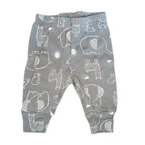 🐲3 FOR $9🦄 Carter's Animal Print Pull On Elastic Waist Jogger Pants Boys NB